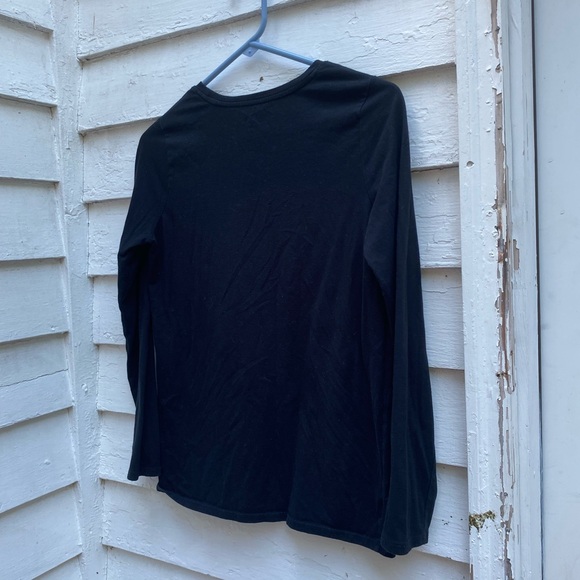 🏷️ Cat & Jack Black Long Sleeve Tee with Sparkly Rainbow Graphic 🌈🦄🌦️ - Picture 5 of 9